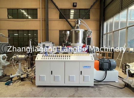 คุณภาพ  Natural Gas Pe Pipe Production Line , Single Screw Extruder Hdpe Pipe Machine โรงงาน