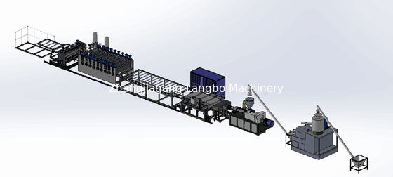 สกรูคู่ PVC Foam Board Extrusion Line 110kw Making Machine