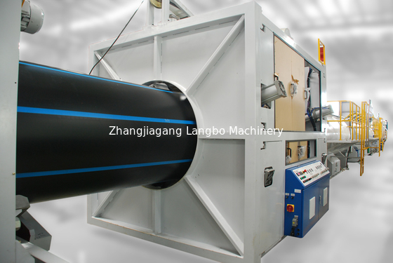 อัตโนมัติพลาสติก HDPE PE ท่อสายน้ํา Extruder Extrusion การทําเครื่อง