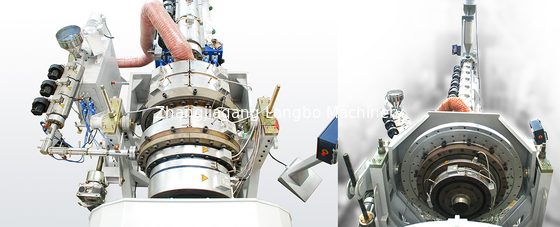 PE กว้างขนาดใหญ่ ขุมผนังท่อ Twin Single Screw Extruder Extrusion เครื่องทําสายการผลิตพลาสติก