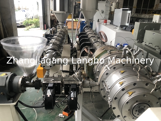สายการอัดขึ้นรูปท่อพลาสติก HDPE 75 - 315 มม. น้ำประปา
