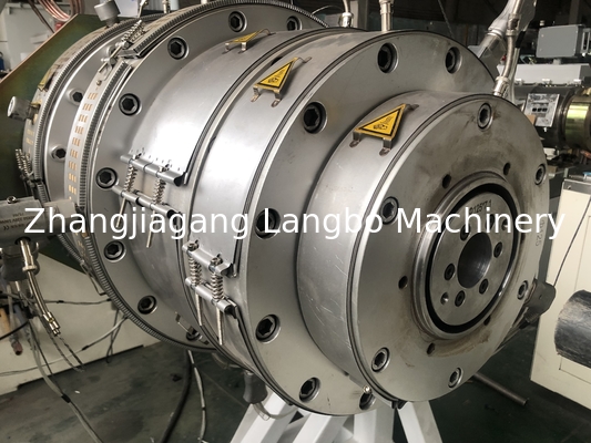 เครื่องจักรกรอง HDPE ความดันสูง ความจุสูง สายการผลิต extrusion หลอดพลาสติกสองผนัง