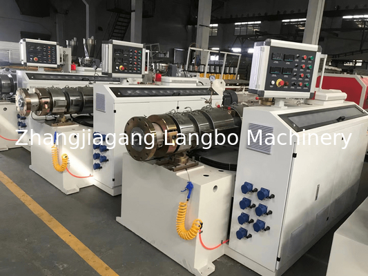 55KWConical Twin Screw Plastic Extruder 80/156 ความจุสูง
