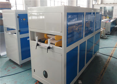 ใบรับรอง CE สายการอัดรีดโปรไฟล์ PVC พร้อมเครื่องอัดรีดสกรูคู่ทรงกรวยกำลังมอเตอร์ 37KW