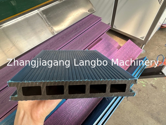 Co Outdoor Wpc Extrusion Line With 3D Embossing สายการผลักดัน Wpc ภายนอกที่มีการพิมพ์ 3 มิติ