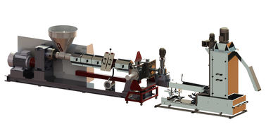 เครื่องอัดเม็ดพลาสติก HDPE / PET เครื่องประหยัดพลังงานแบบเอกออกเทอร์