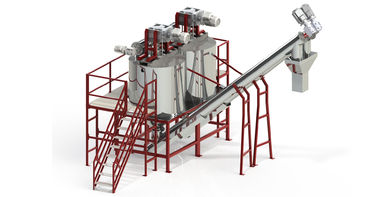 สายการรีไซเคิล PET 1000KG / H ด้วยถังซักร้อนอัตโนมัติทำงานได้