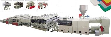 WPC / PVC Foam Board เครื่องผลิต 380V แรงดันไฟฟ้าขาเข้า ISO อนุมัติ