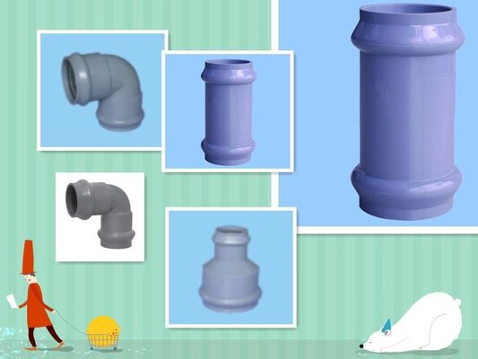 ซีเมนส์มอเตอร์ Extruder เครื่อง Twin ท่อ Pvc ท่อผลิตเครื่องจักร