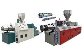 การผลิตท่อพลาสติก PVC Extrusion Line ABB Inverter Single Screw