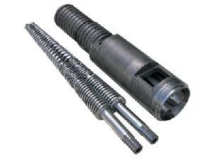 เครื่องอัดรีดเกลียว Twin Twin Conform สำหรับผลิต PVC Extrusion PVC / WPC