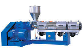 เครื่องเป่าถุงพลาสติก Pvc Twin Screw Extruder, เครื่องอัดพลาสติกอัตโนมัติ