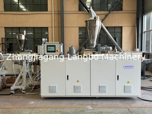 20-63mm Double Strands PVC Electrical Conduit Extrusion Line with High Output Capacity สายดัดสายไฟฟ้าขนาด 2-63 มิลลิเมตร
