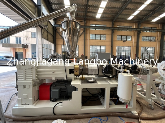 20-63mm Double Strands PVC Electrical Conduit Extrusion Line with High Output Capacity สายดัดสายไฟฟ้าขนาด 2-63 มิลลิเมตร