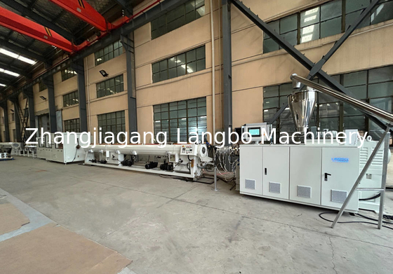 20-63mm Double Strands PVC Electrical Conduit Extrusion Line with High Output Capacity สายดัดสายไฟฟ้าขนาด 2-63 มิลลิเมตร