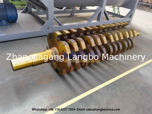เครื่องบด 37KW สําหรับท่อ PVC เครื่องรีไซเคิลขยะพลาสติก