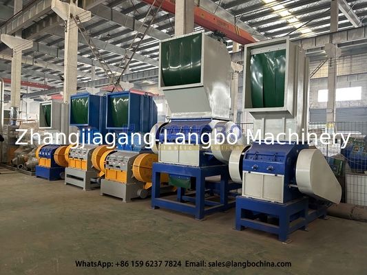 เครื่องบด 37KW สําหรับท่อ PVC เครื่องรีไซเคิลขยะพลาสติก