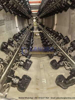 50-200 มม PVC-U สายพัดท่อด้วย 80/156 55kw กล่องเกียร์บูรณาการและ  มอเตอร์