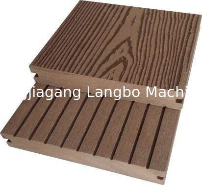 เครื่อง WPC ไม้พลาสติก คอมพอสิต decking ห้องแข็ง deck flooring โพสต์ โปรไฟล์คอมพอสิต Rail Extrusion Production Line