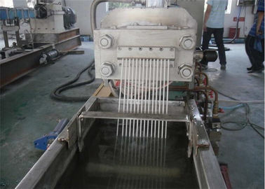 เครื่องอัดเม็ดพลาสติก PE เกลียวคู่ด้วยระบบ PLC Control System