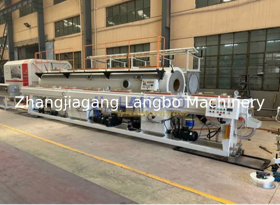 สายดัดท่อพลาสติกหลายชั้น ความเร็วสูง HDPE PE สายเครื่องผลิตท่อ