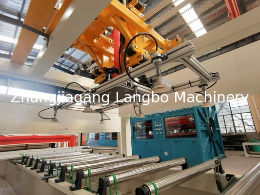 UPVC Window Door Frame Making Machine WPC PVC Profile Extrusion Line AC Motor พลาสติกเอ็กซ์ทรูเดอร์ การก่อสร้าง พลาสติก PVC / UPVC โปรไฟล์ผนัง