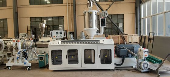 Motor Plastic Extruder HDPE Pipe Extrusion Production Line เครื่องขีดขีด