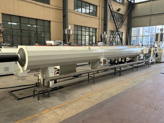 Motor Plastic Extruder HDPE Pipe Extrusion Production Line เครื่องขีดขีด
