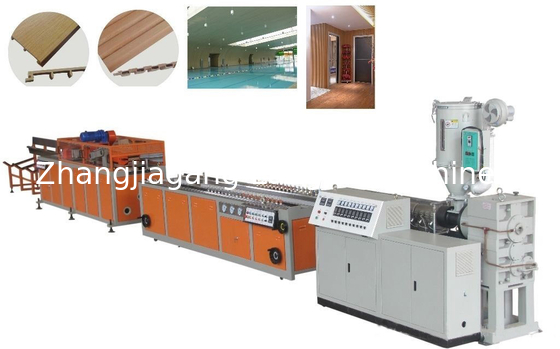 WPC Decking Flooring Post Composite Profile Rail Extrusion Production Line เครื่องผลิตเส้นการผลิต