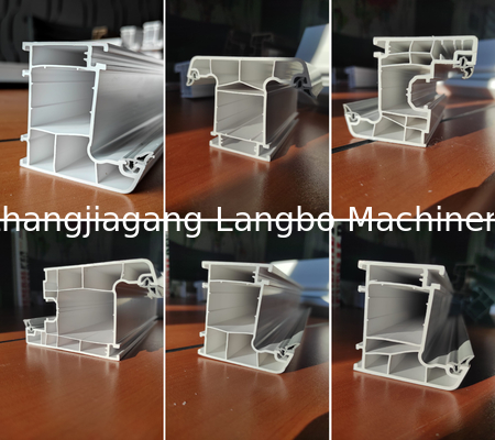 เครื่องผลักดันโปรไฟล์หน้าต่างพลาสติก PVC สําหรับอุตสาหกรรมก่อสร้าง