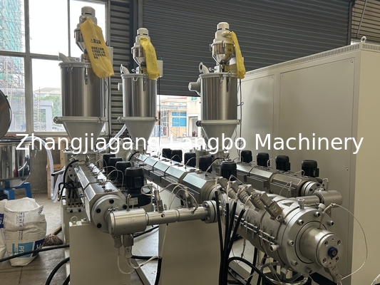 16-630 มม PPR ท่อท่อท่อ twin Single Screw Extruder เครื่องทําพลาสติก