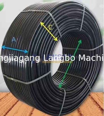 63mm 75mm PE HDPE พลาสติกอ่อนท่อท่อท่อ Winder Coiler