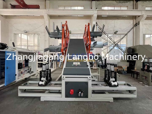 เครื่องม้วนท่ออัตโนมัติสำหรับท่อพลาสติกเรียบพร้อมการเปลี่ยนม้วนอัตโนมัติ