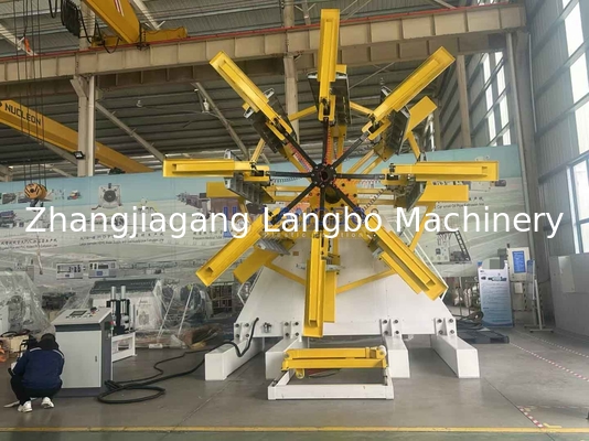 เครื่องม้วนท่อสำหรับท่อลูกฟูก HDPE PE ขนาด 50 มม. ถึง 160 มม. สำหรับเครื่องอัดรีด
