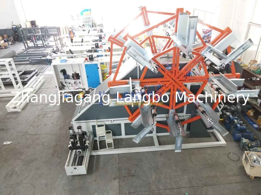 เครื่องม้วนท่อสำหรับท่อลูกฟูก HDPE PE ขนาด 50 มม. ถึง 160 มม. สำหรับเครื่องอัดรีด