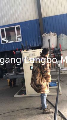 เครื่องขดท่อพลาสติกขนาด 16-32 มม. พร้อมเครื่องพันสำหรับท่อลูกฟูก PE