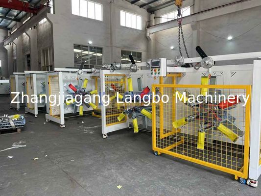 เครื่องม้วนท่อและสายยางพลาสติก PE แบบสองสถานี