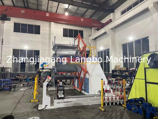 เครื่องบิดท่อขนาดใหญ่ PE Coiler สําหรับสาย extruder พลาสติก