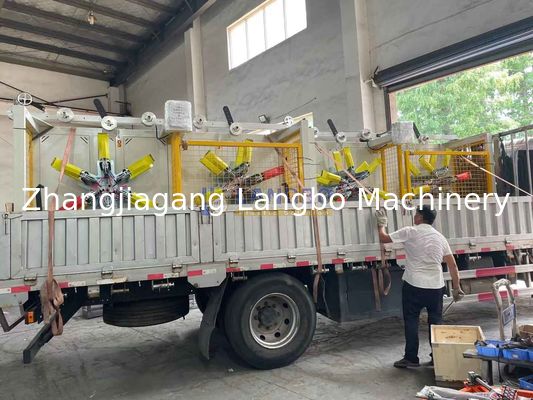 เครื่องม้วนท่อและสายยางพลาสติก PE แบบสองสถานี