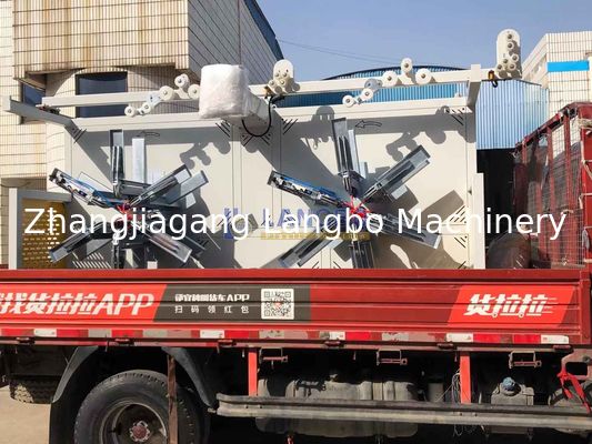 เครื่องม้วนท่อ PE ชลประทานขนาดใหญ่แบบสองสถานี