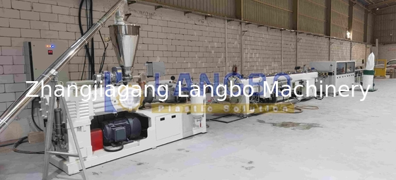 เครื่องผลักดันท่อพลาสติกความเร็วเร็วสูงสําหรับ PE PP HDPE PVC PPR Mpp การระบายน้ํา
