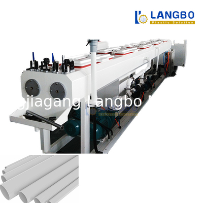 เครื่องผลิตท่อพลาสติกแบบอัดรีด สกรูคู่ทรงกรวย สำหรับ PVC HDPE PPR ท่อระบายน้ำ ท่อน้ำเสีย ท่อร้อยสายไฟ ท่ออ่อน