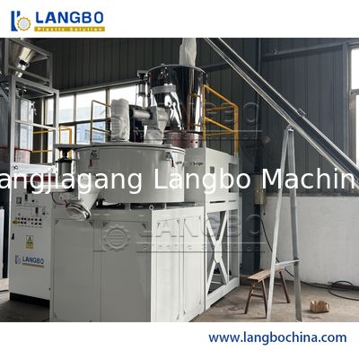 เครื่องผสมพีวีซี หน่วยผสมผงพลาสติก ทำความร้อนและทำความเย็น