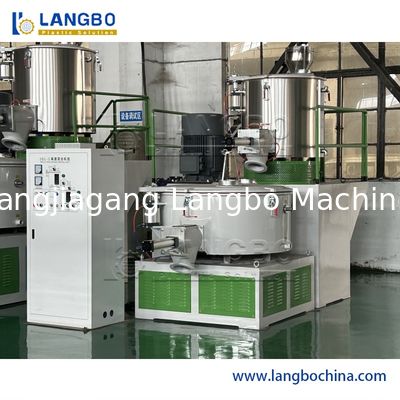 เครื่องผสมผงพลาสติกไม้ หนาวเครื่องปรับความร้อนความเร็วสูง