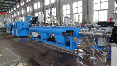 สกรูเดี่ยวรีดขึ้นรูป Elpctrical Wire Pp ท่อ Extrusion Line 11-125KW Power
