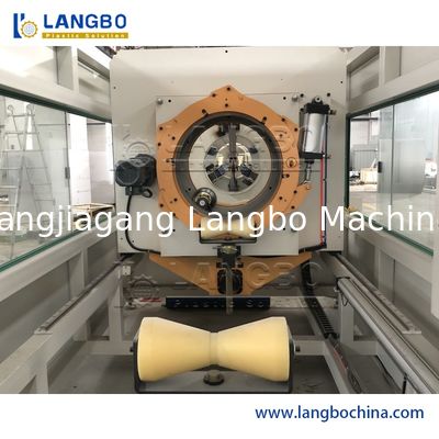 150KG / สายการอัดรีดท่อพีวีซีความจุสูงพร้อมระบบตัดฝุ่น / เศษฟรี