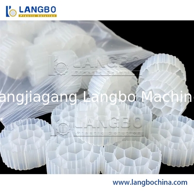HDPE Mbbr Biological Carrier Filter Media Tube Extruder ทําเครื่องจักร