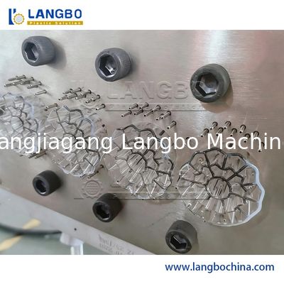 เครื่องจักรผลิตสายการผลิตอุปกรณ์การอัดขึ้นรูปตัวพาไบโอฟิล์ม Plastic MBBR Biochip