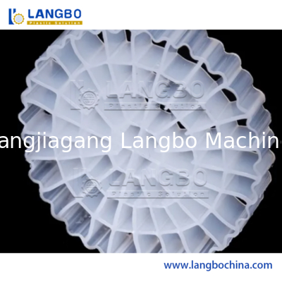 สายการผลิตการอัดขึ้นรูปสื่อกรอง Mbbr ประสิทธิภาพสูงด้านพลังงานสำหรับการกรองอุตสาหกรรม