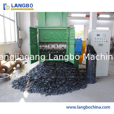 HDPE Pipe Single Shaft Shredder หัวยาง เครื่องฉีกขยะพลาสติก